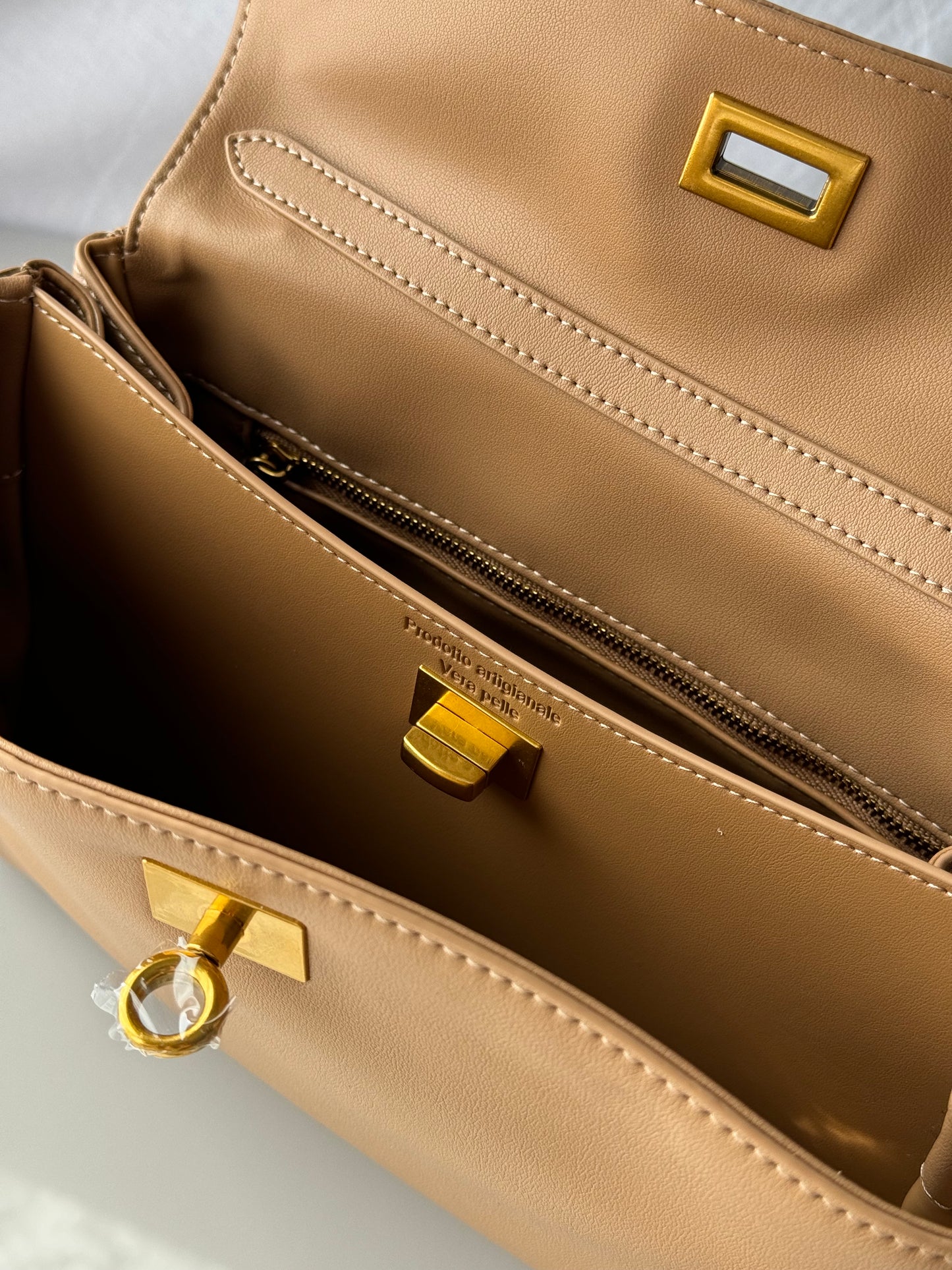 borsa tote in vera pelle