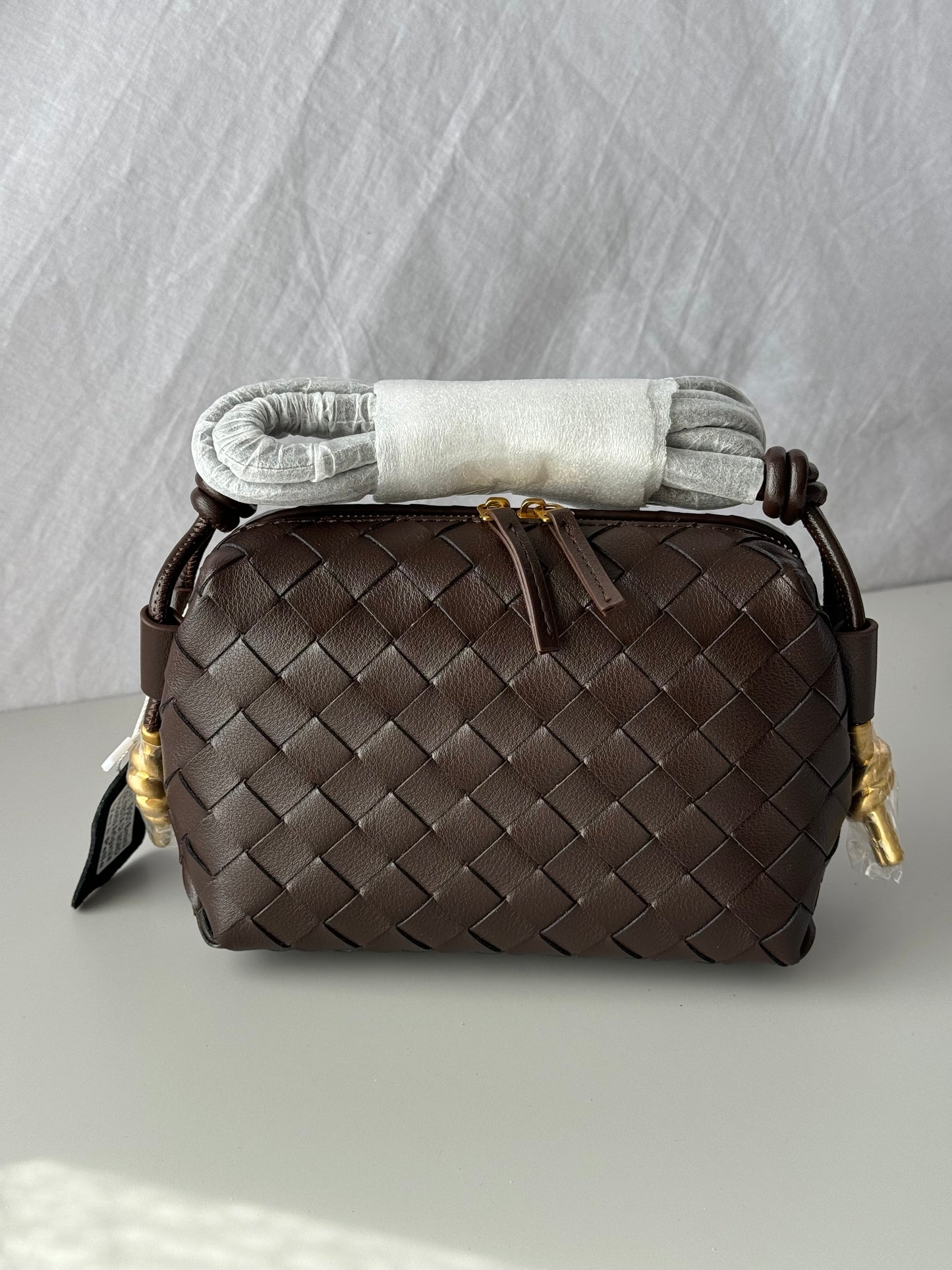 borsa a tracolla intrecciata