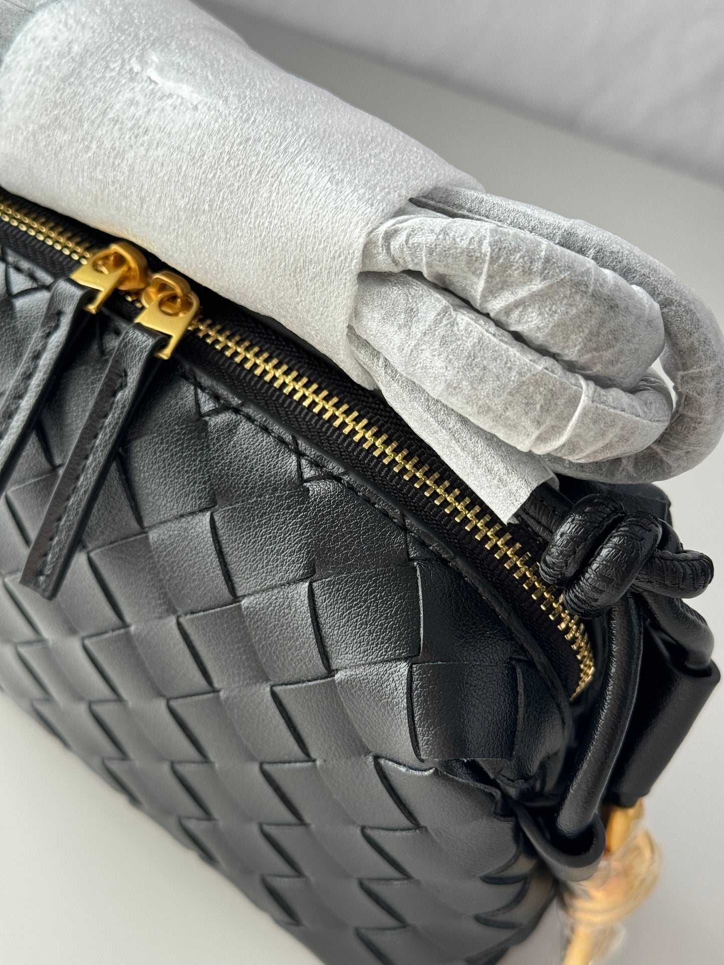 borsa a tracolla intrecciata