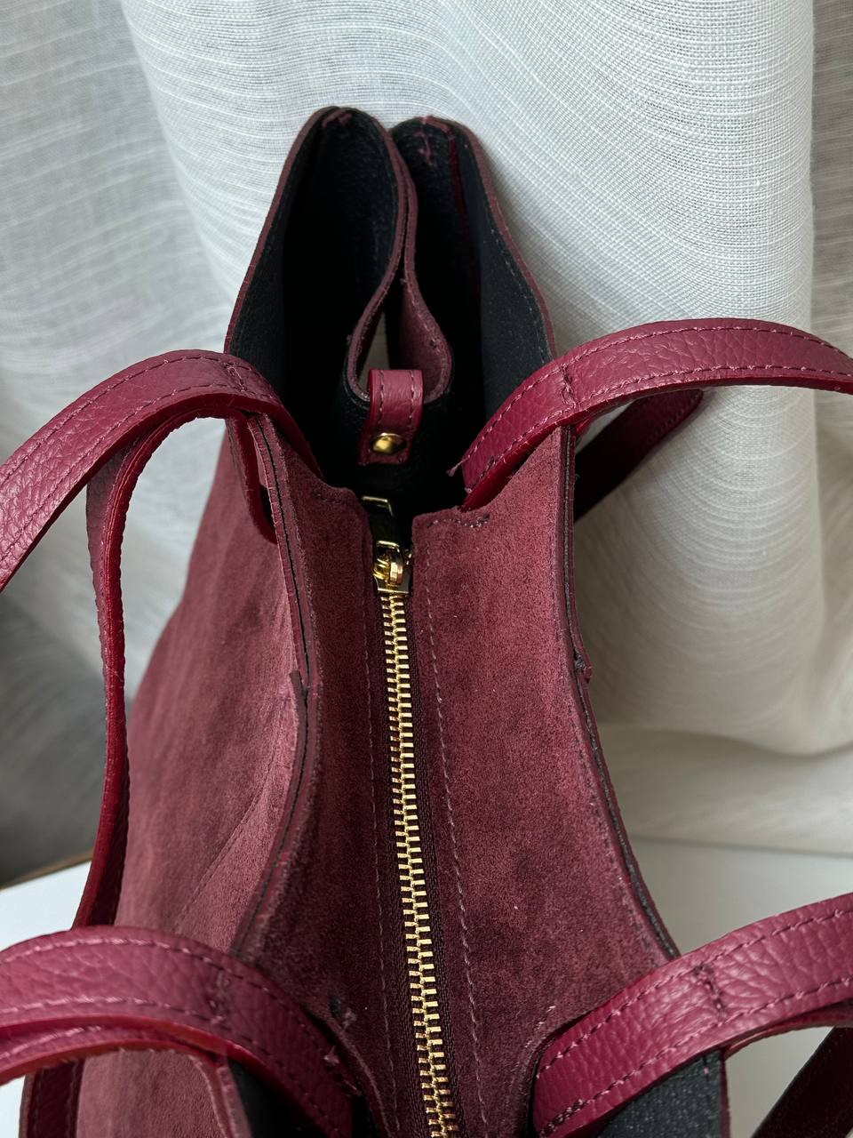 borsa con doppi manici magnetici