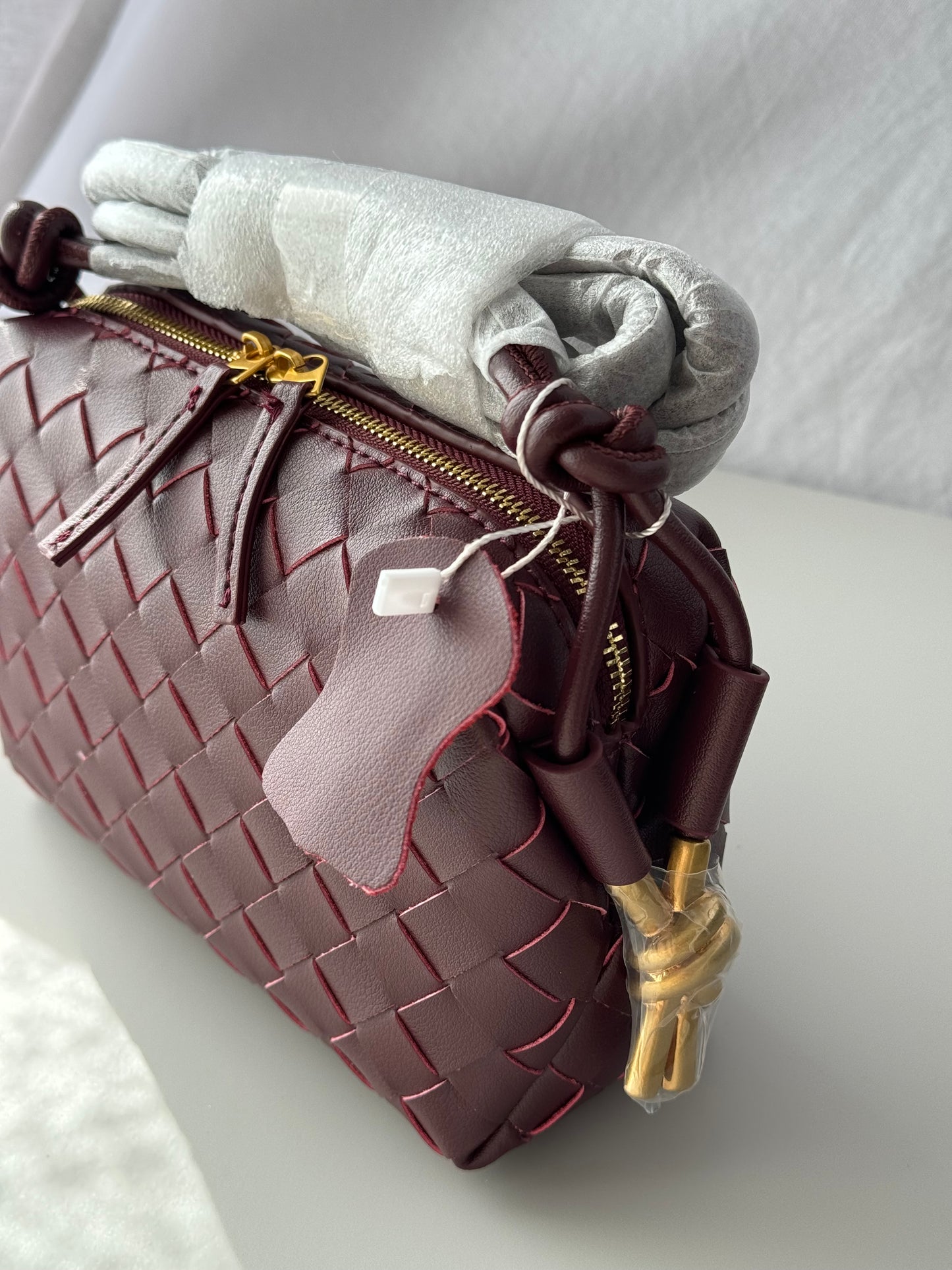 borsa a tracolla intrecciata