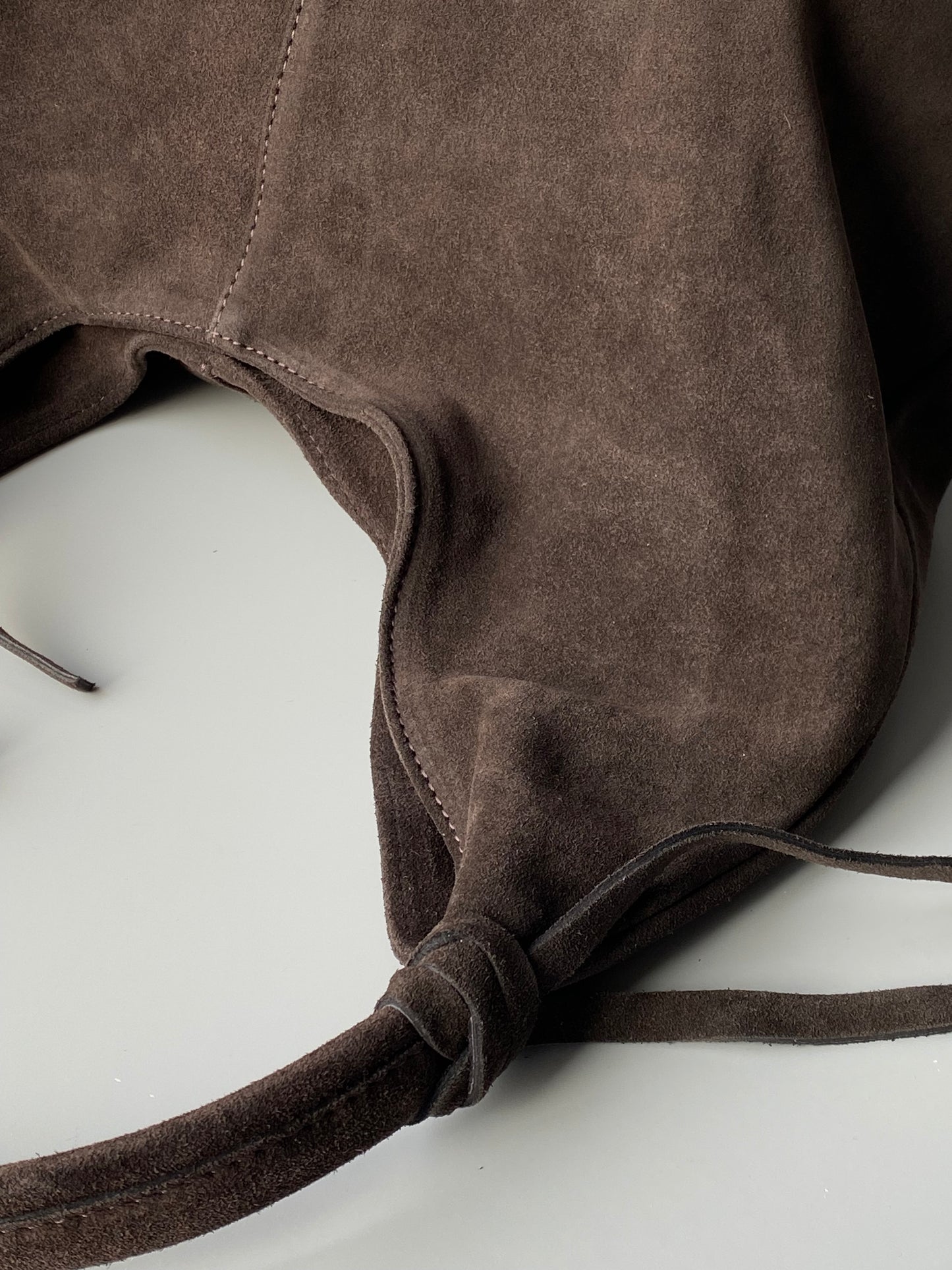 Borsa hobo in pelle scamosciata