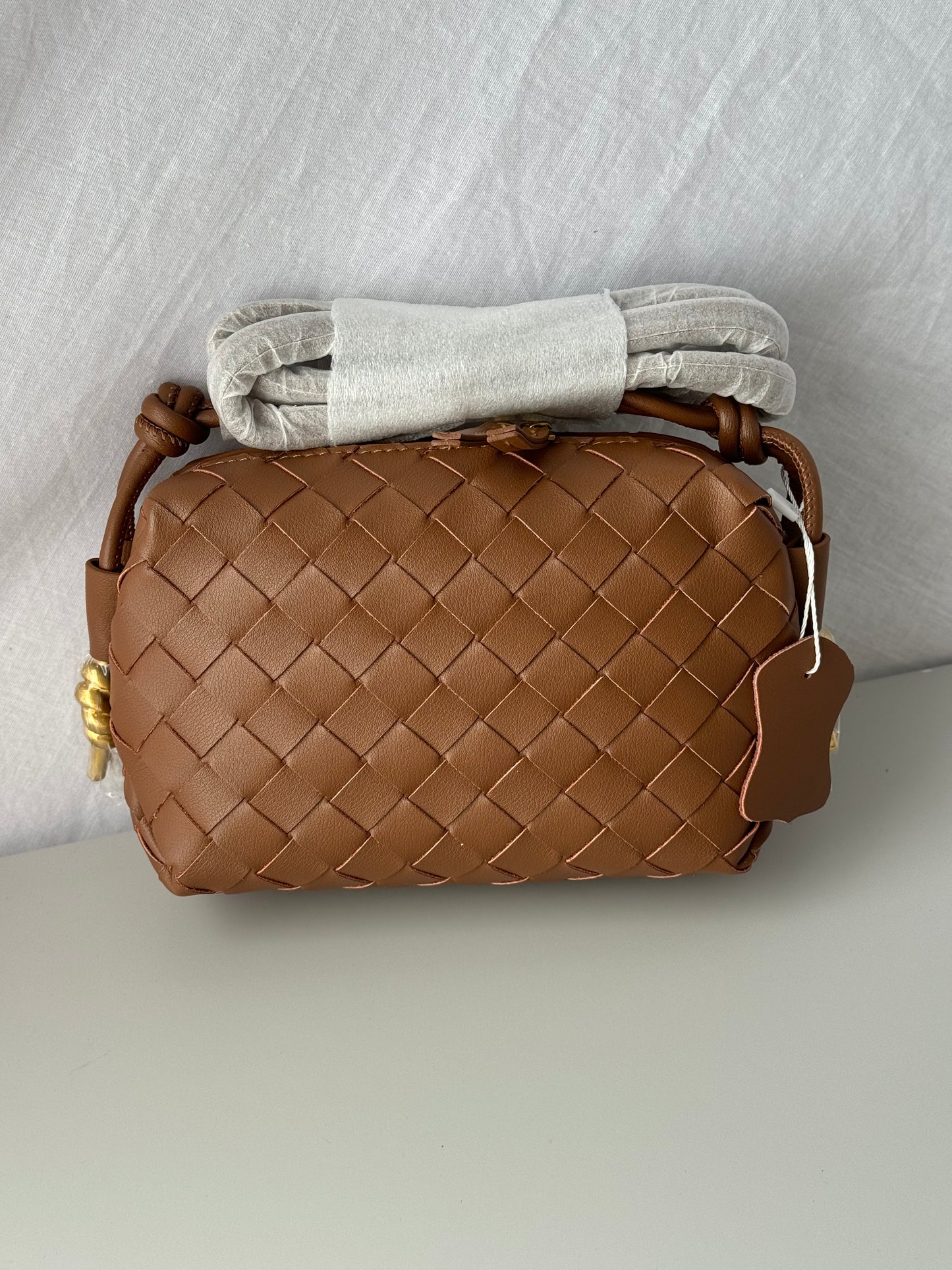 borsa a tracolla intrecciata