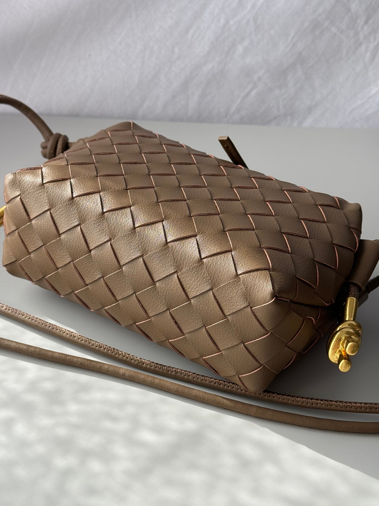 borsa a tracolla intrecciata