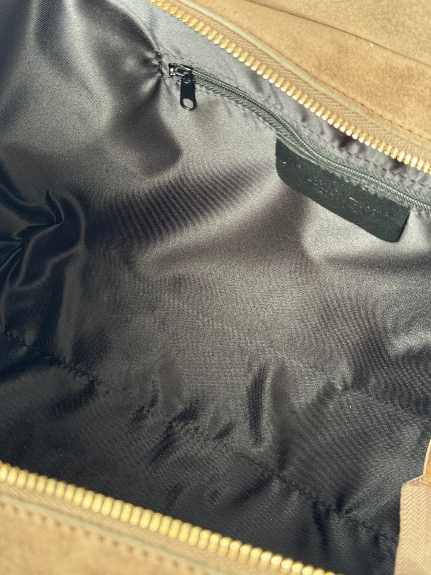 borsa in pelle scamosciata