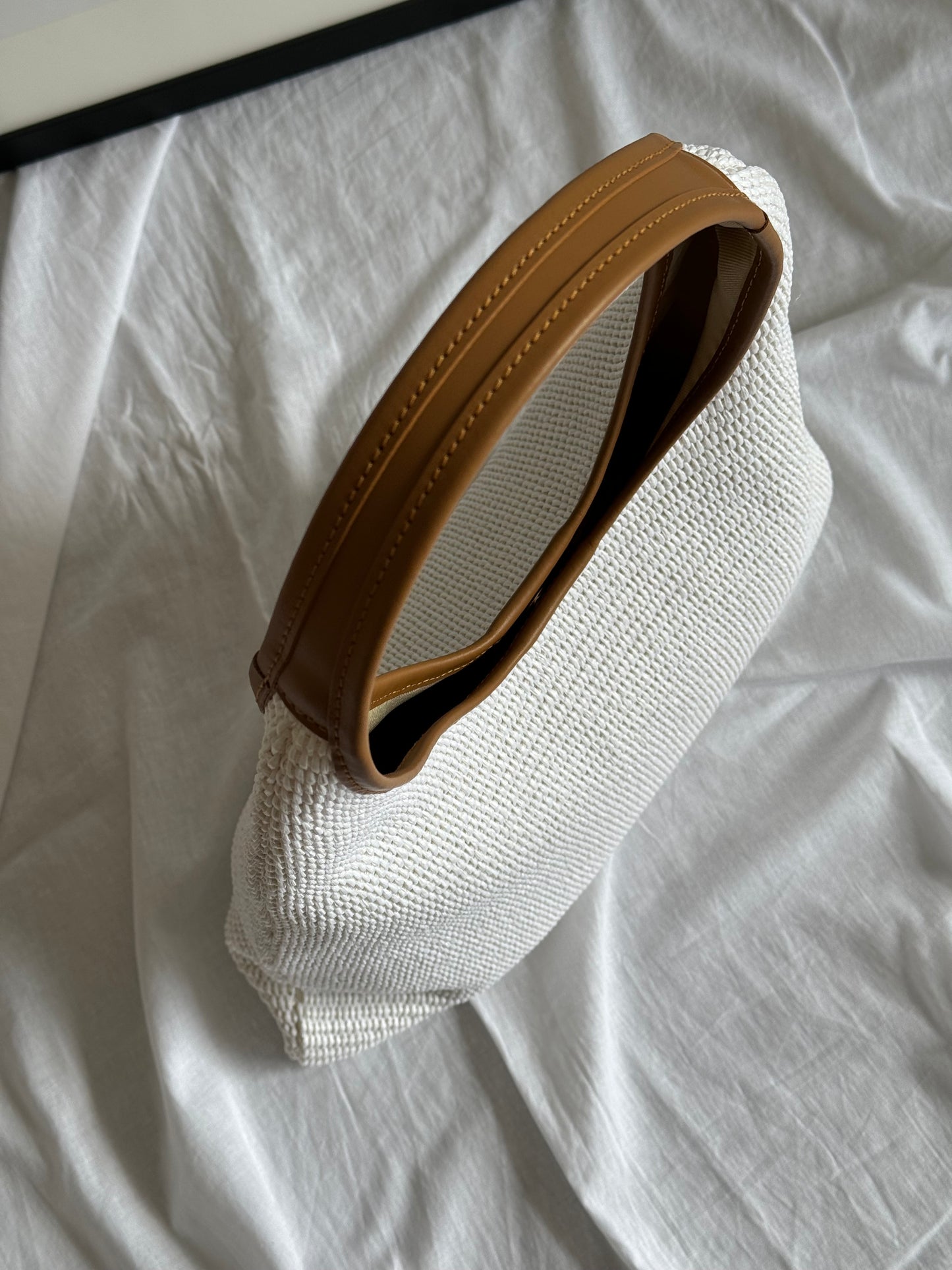Borsa hobo in rafia