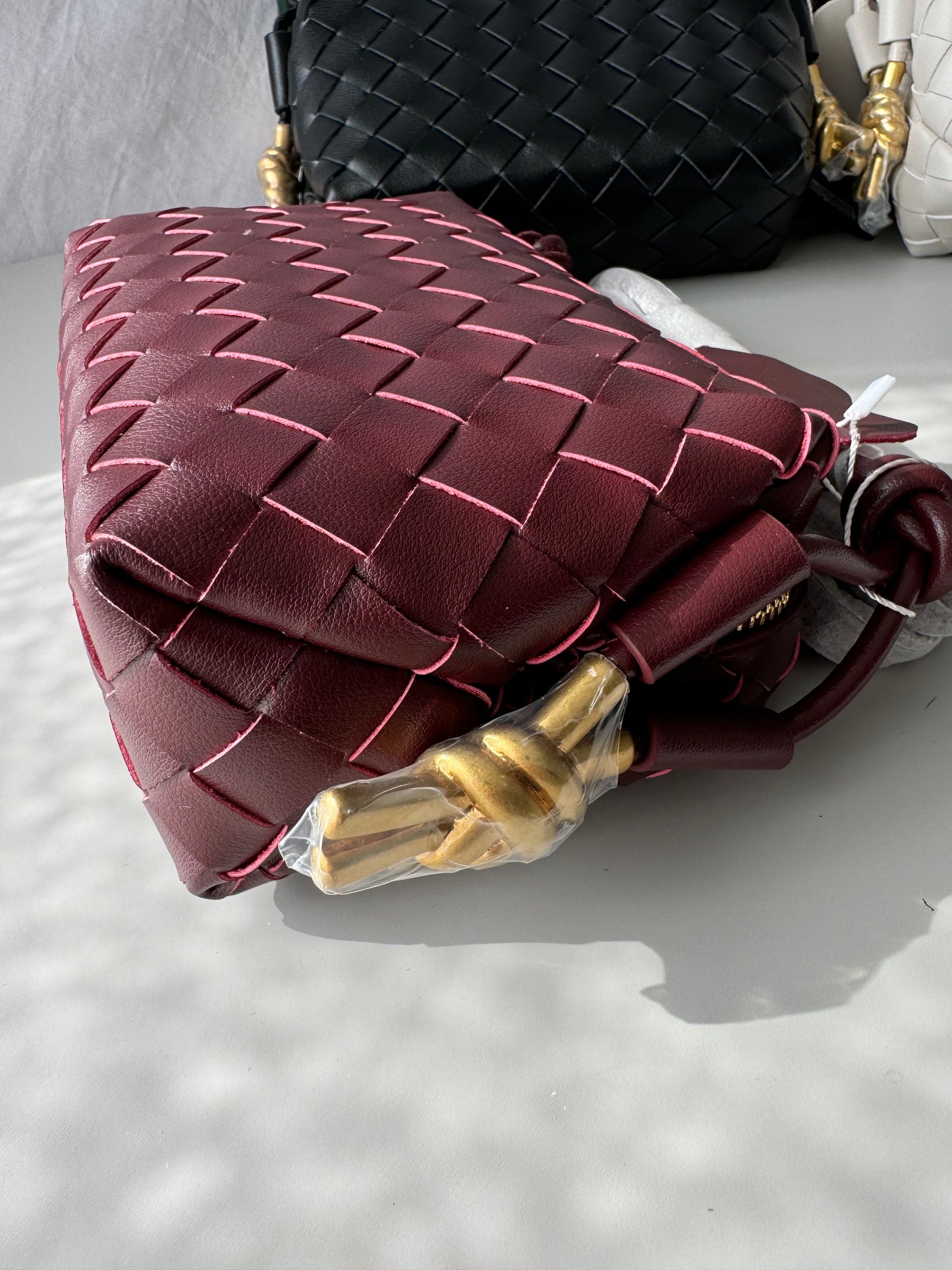 borsa a tracolla intrecciata