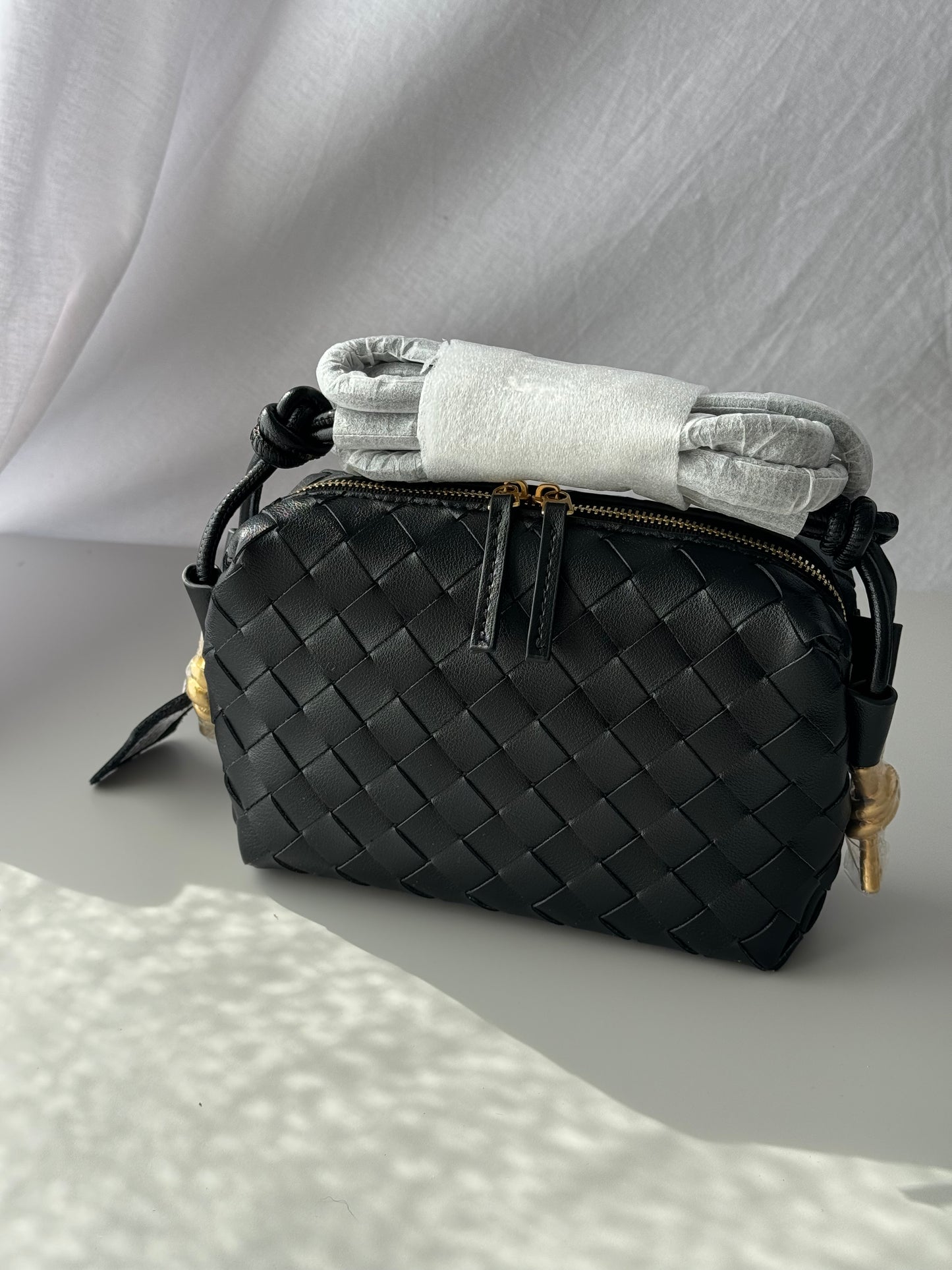borsa a tracolla intrecciata