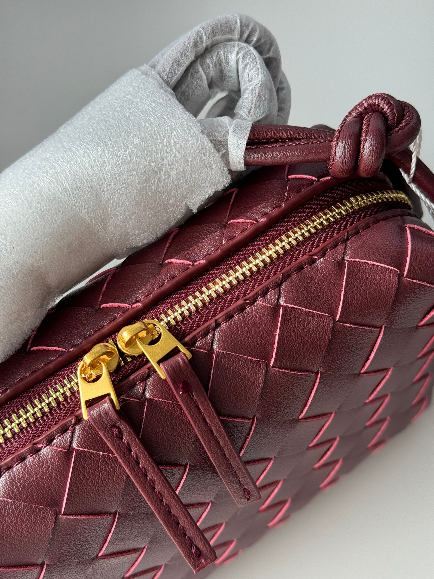 borsa a tracolla intrecciata