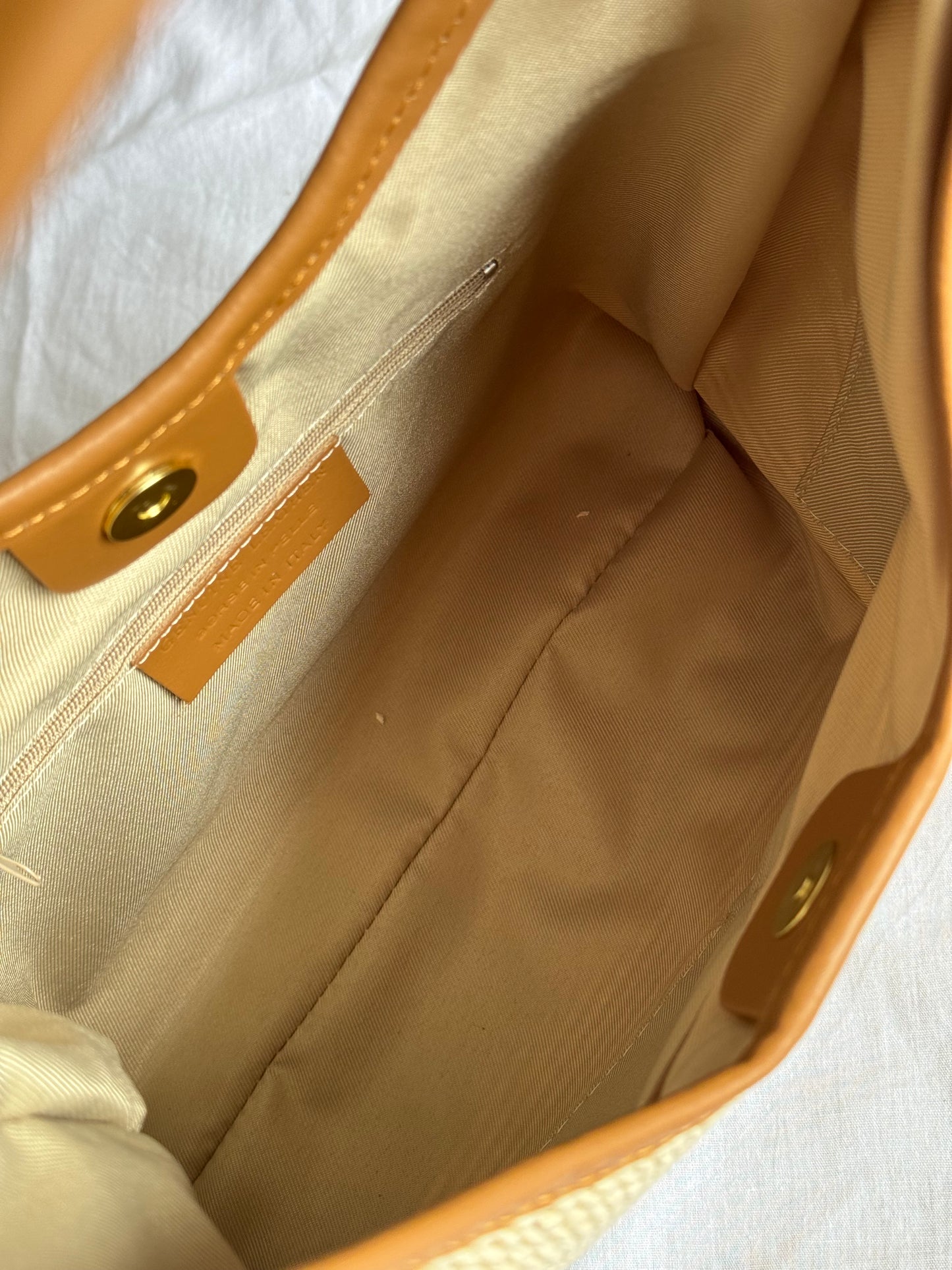 Borsa hobo in rafia