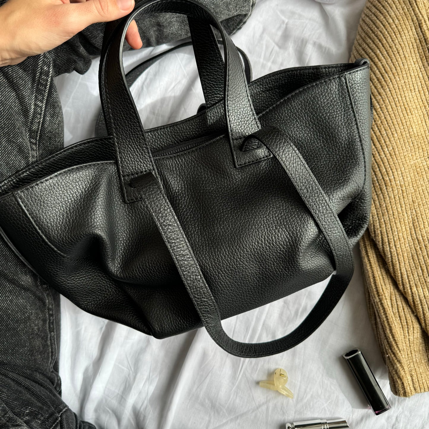 Borsa con doppio manico