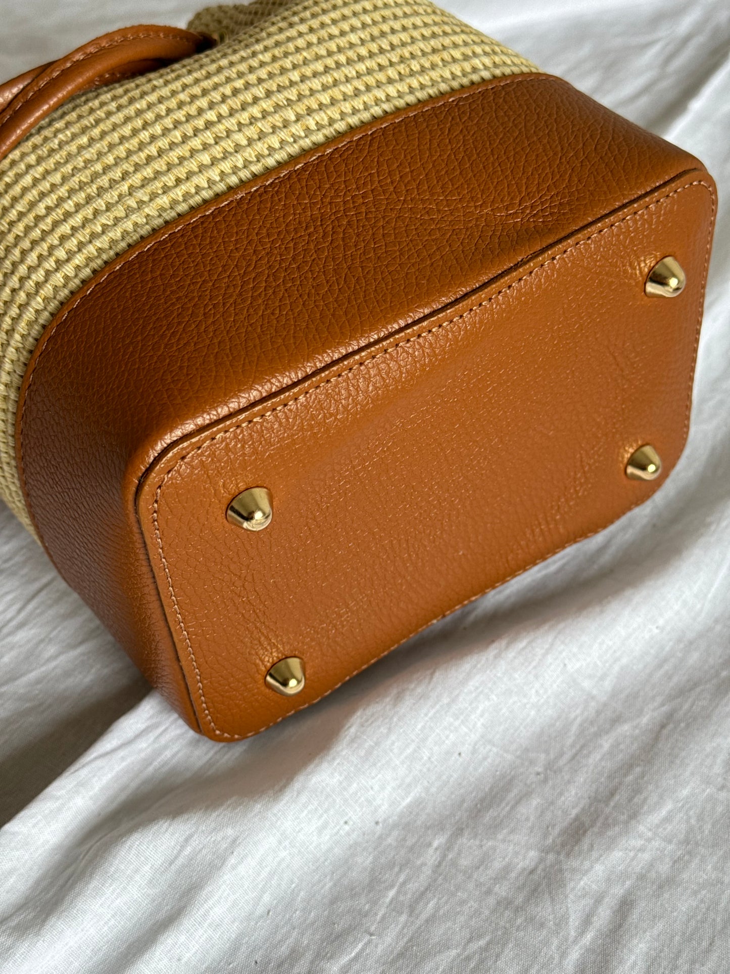 Borsa secchiello in rafia