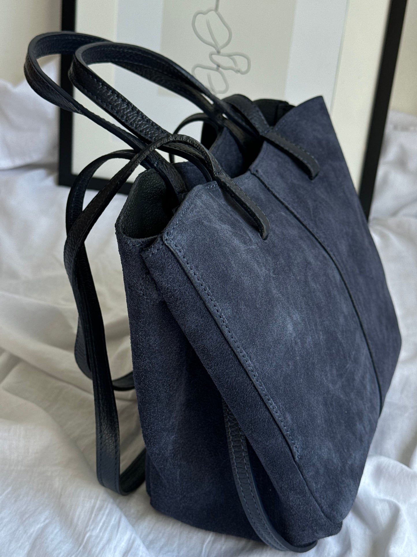 borsa con doppi manici magnetici