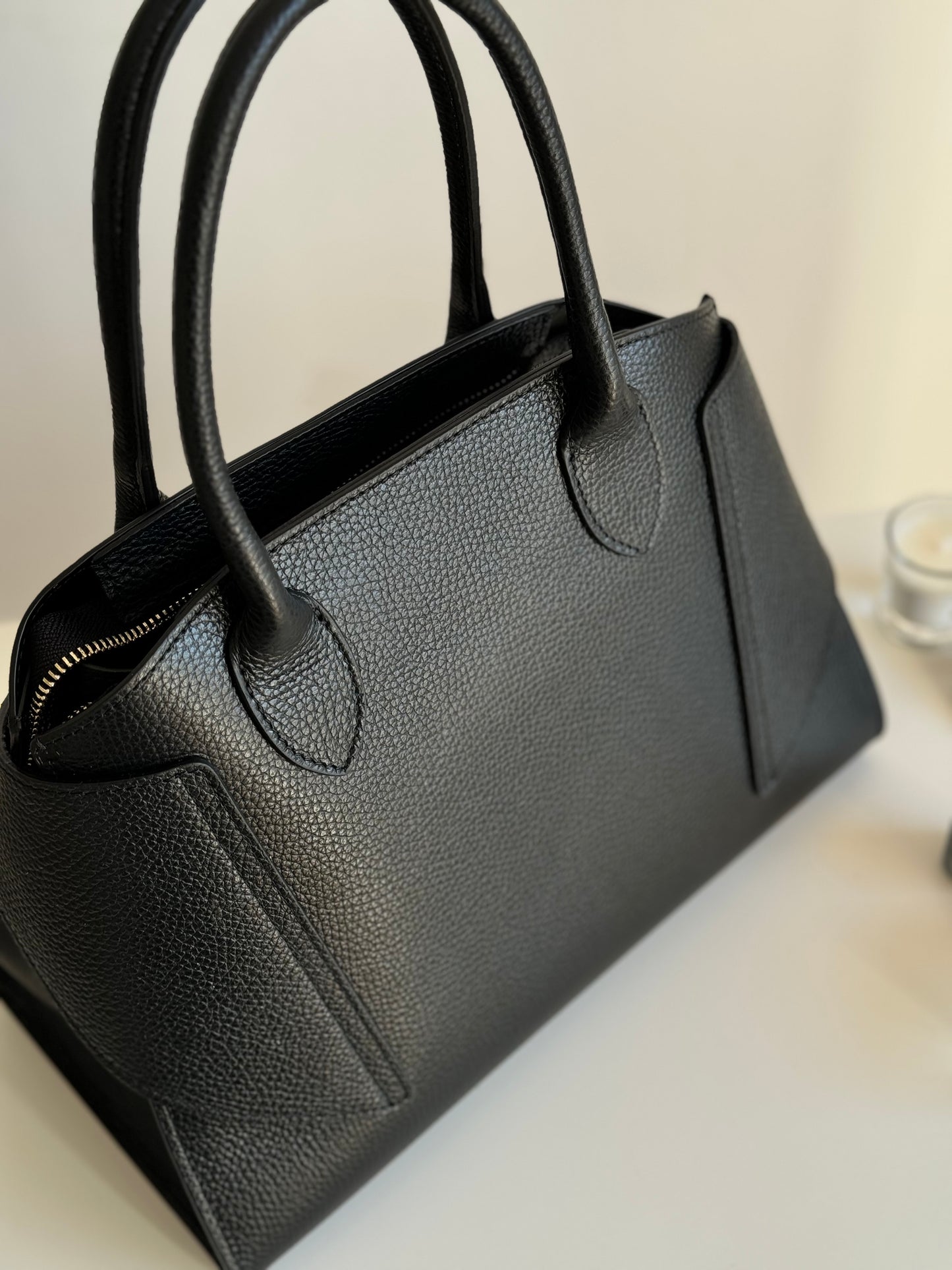 borsa con manico e tracolla