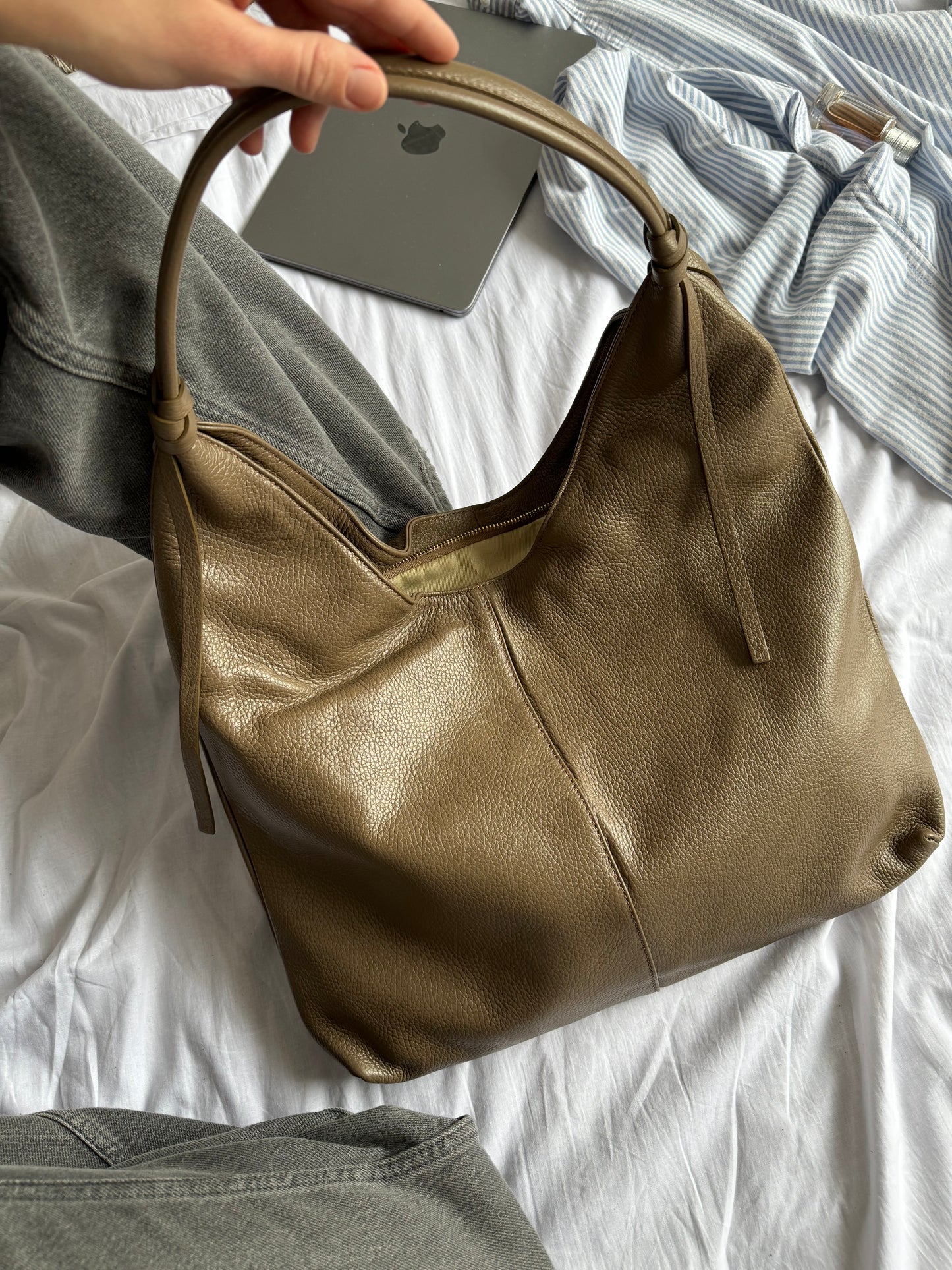 Borsa hobo in pelle