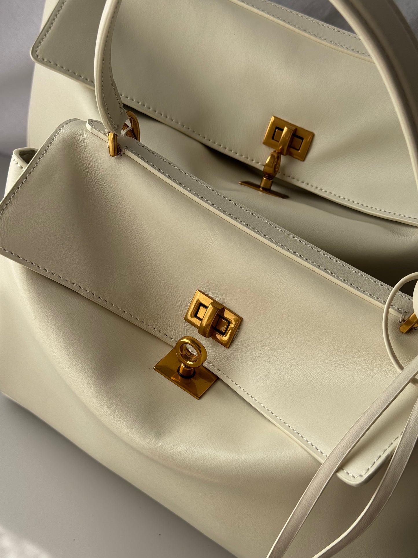borsa tote in vera pelle