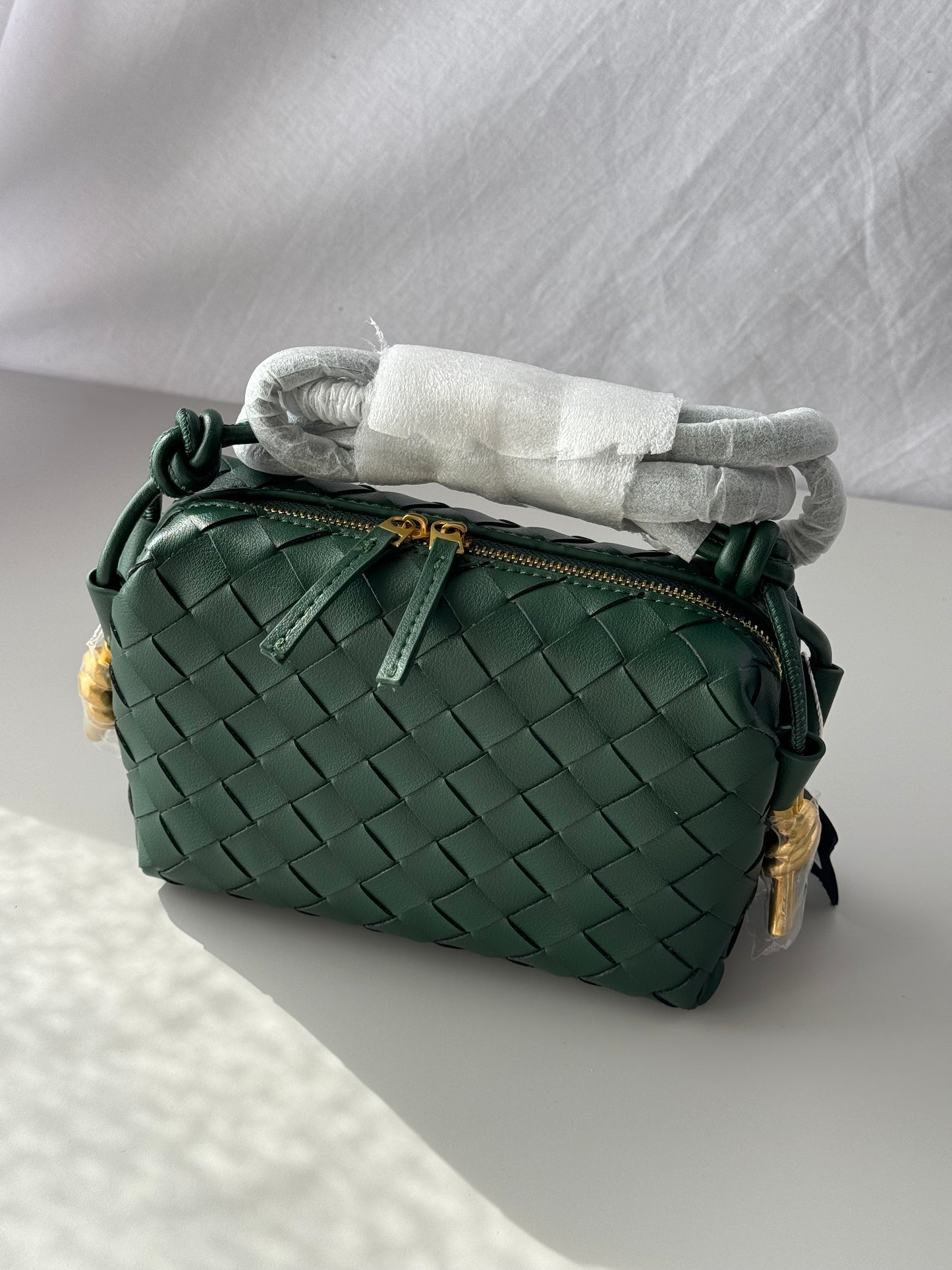 borsa a tracolla intrecciata