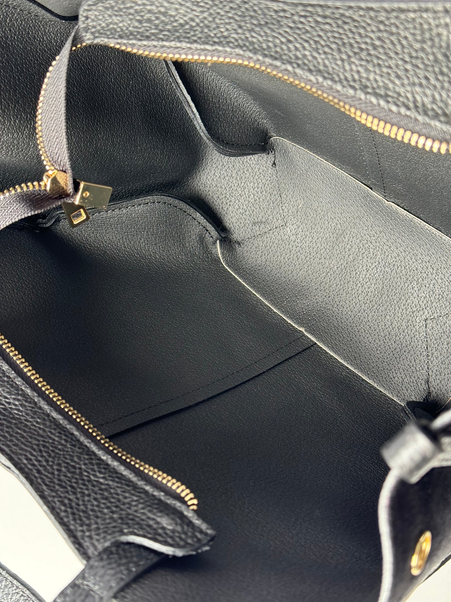 borsa con doppi manici e bottoni