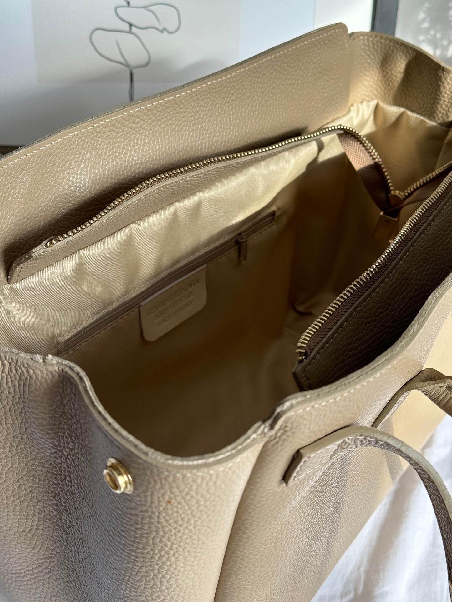 borsa in vera pelle