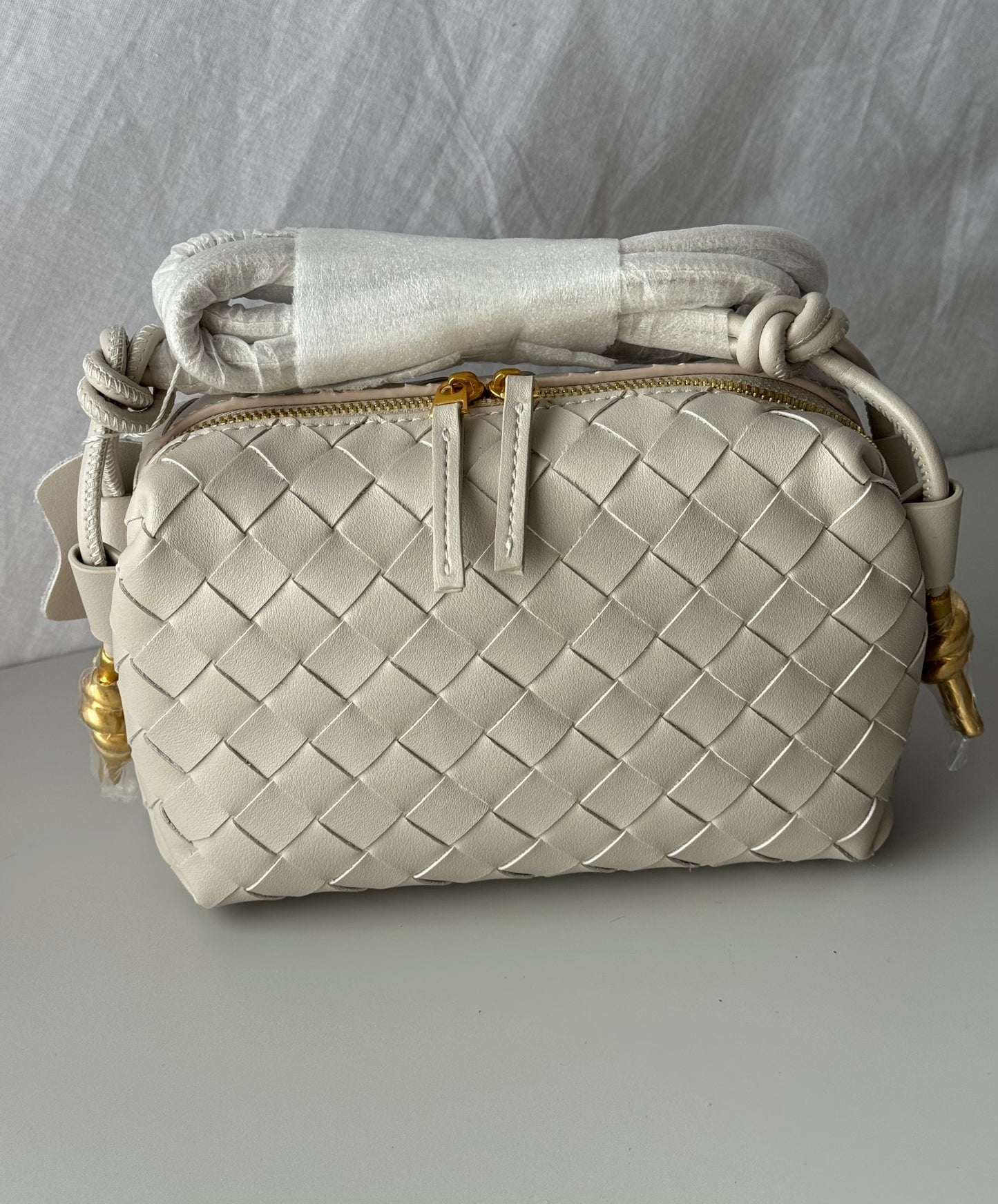 borsa a tracolla intrecciata