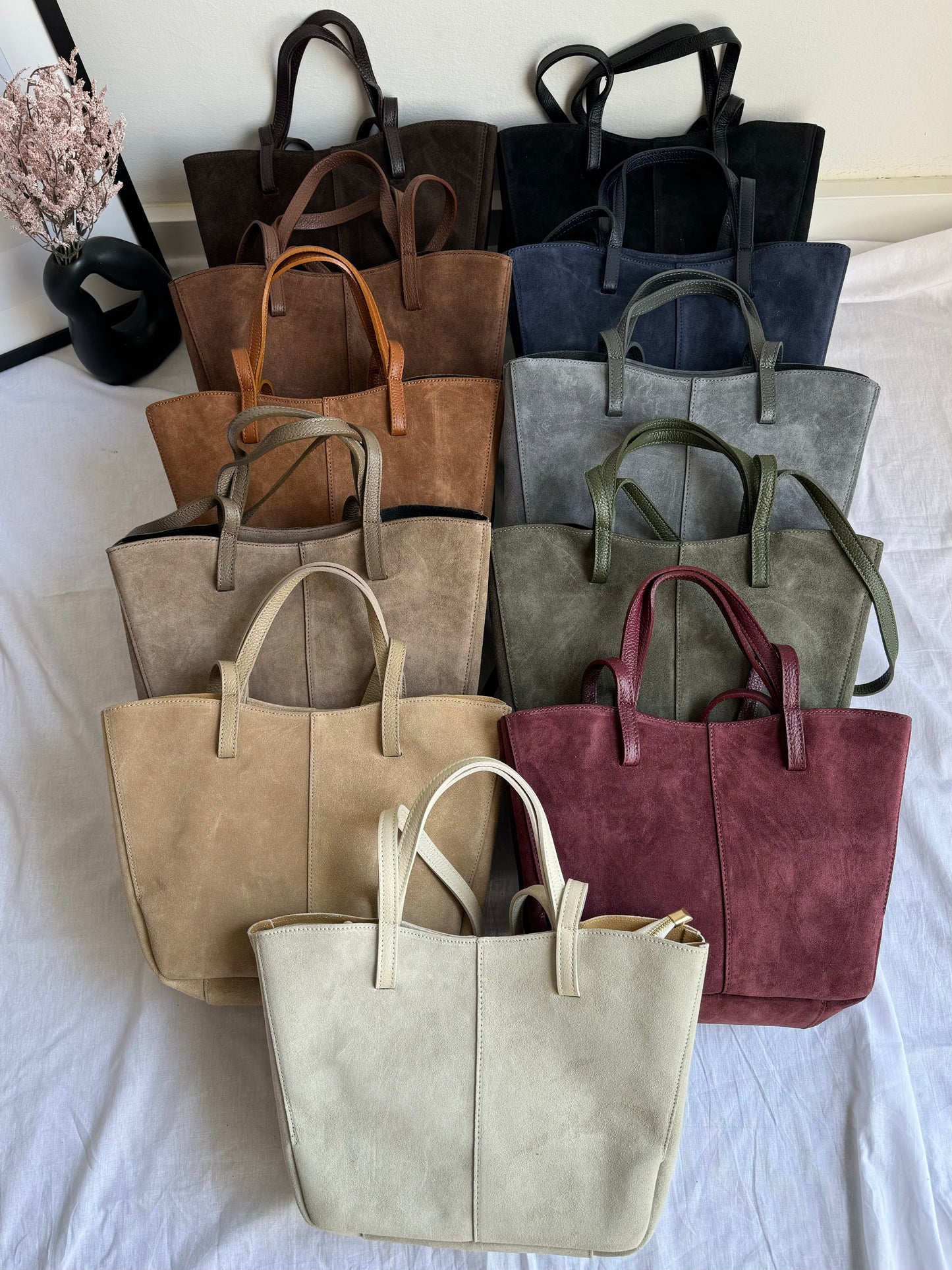 borsa con doppi manici magnetici