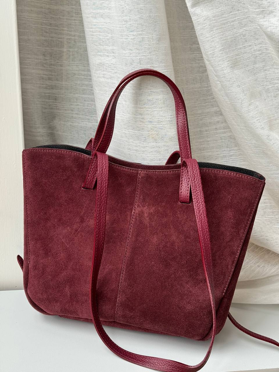 borsa con doppi manici magnetici