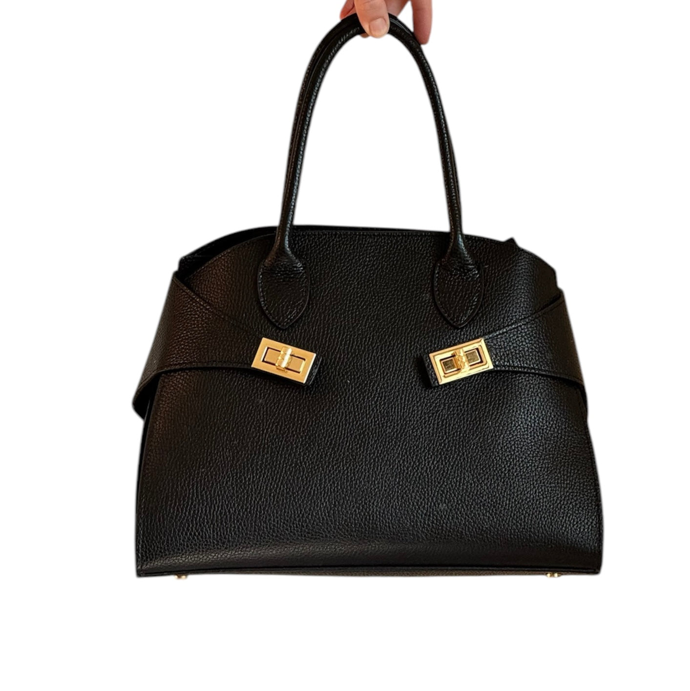 borsa con manico e tracolla