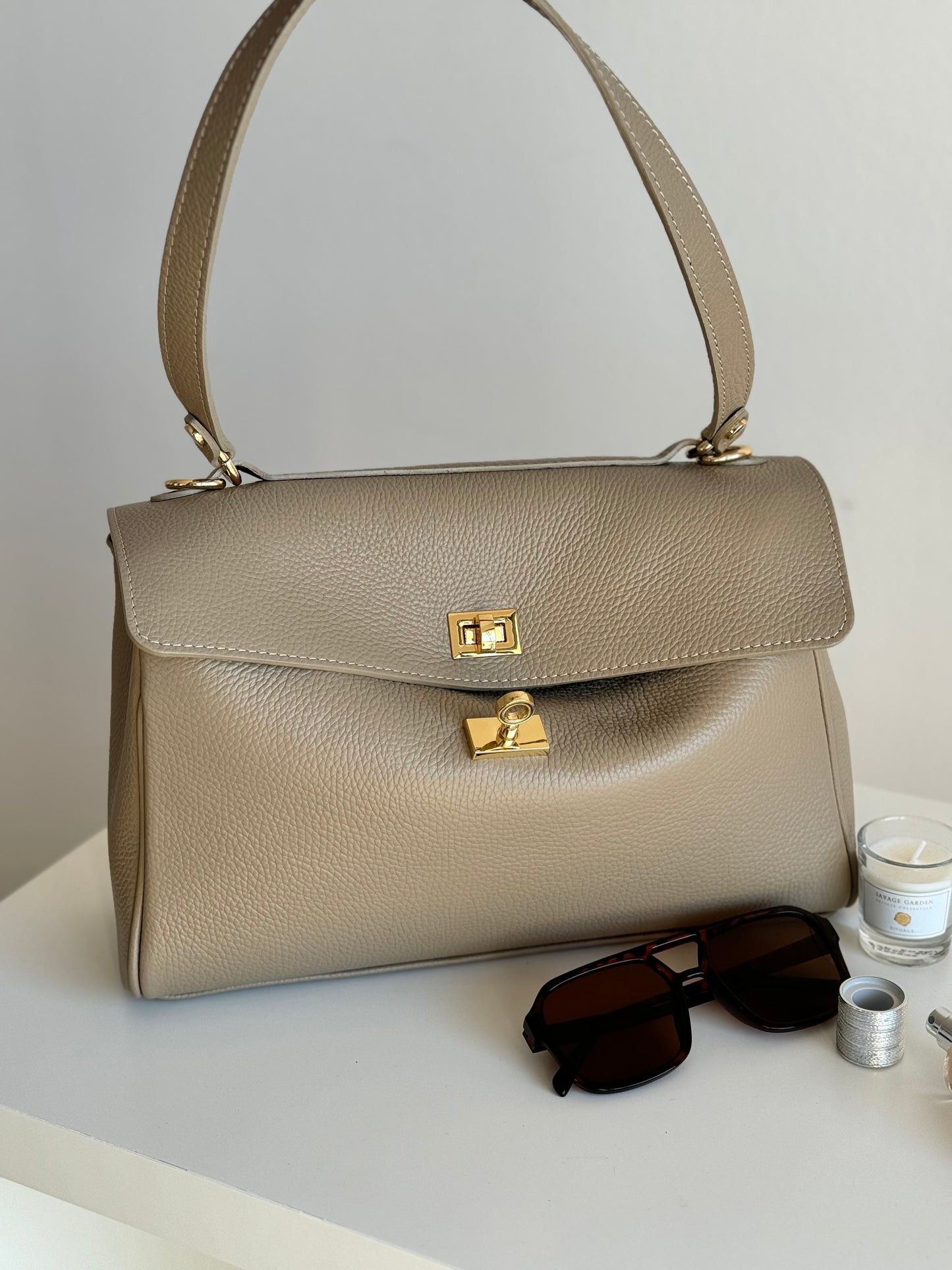 Borsa mini in pelle