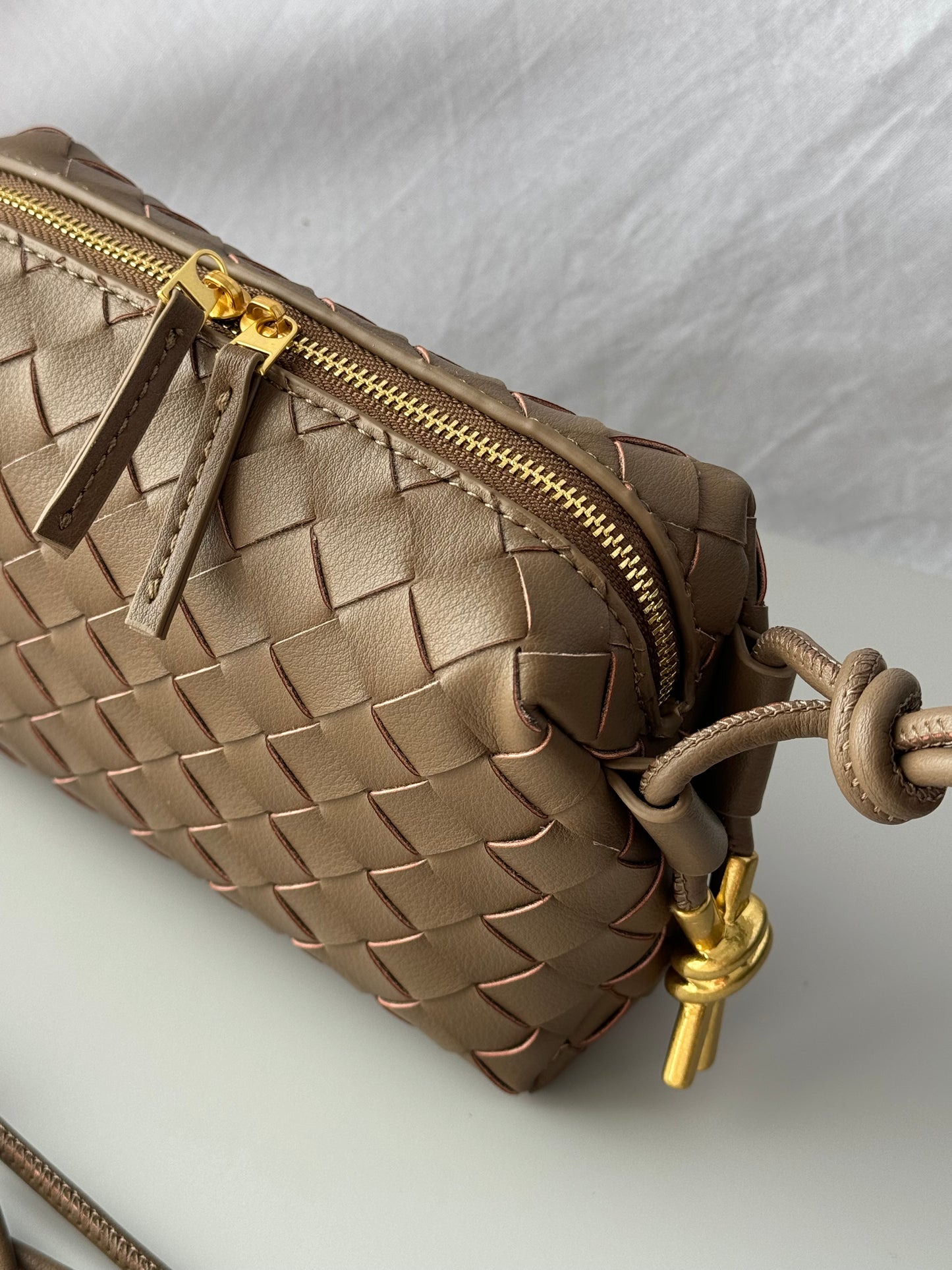 borsa a tracolla intrecciata