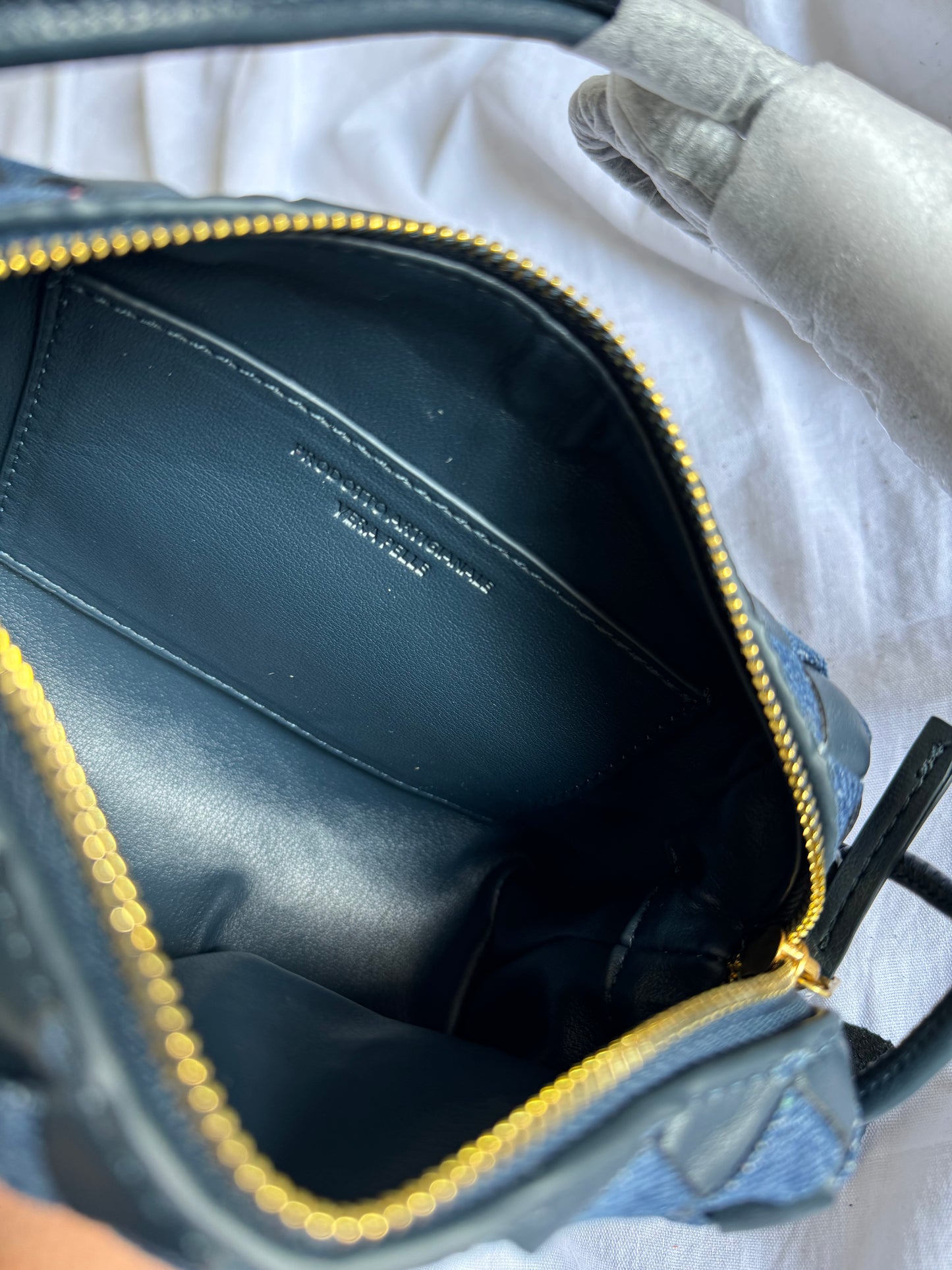borsa a tracolla intrecciata