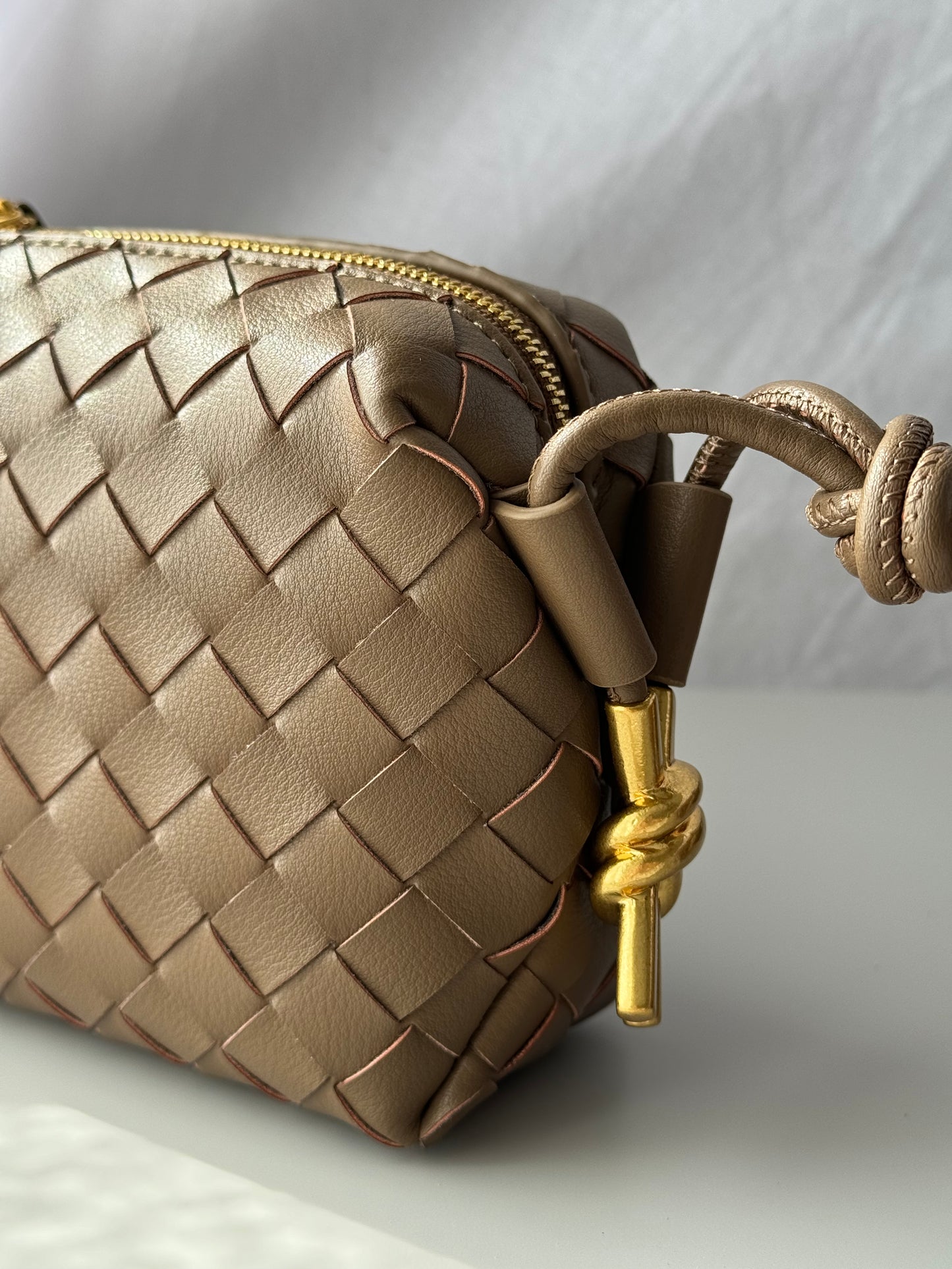 borsa a tracolla intrecciata