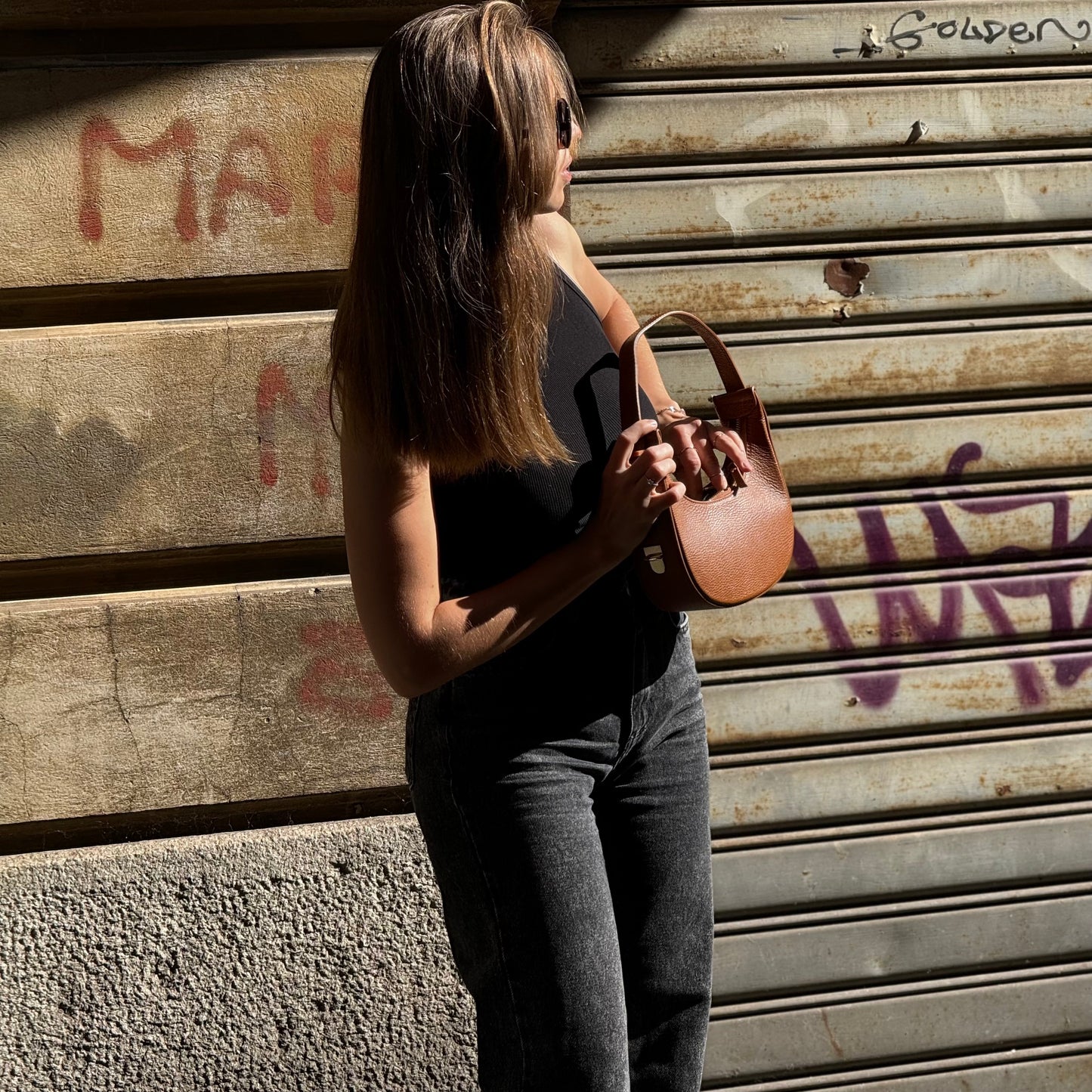Borsa con manico regolabile