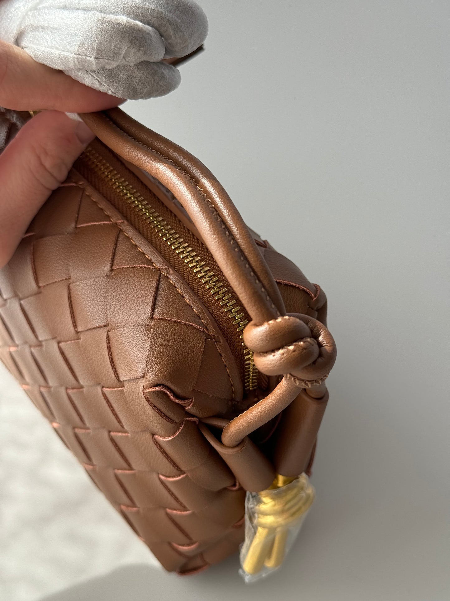 borsa a tracolla intrecciata