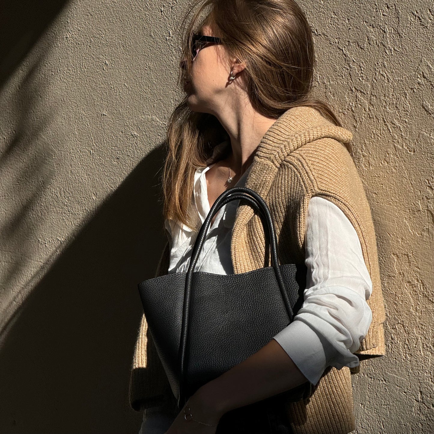 Borsa con tracolla e pochette