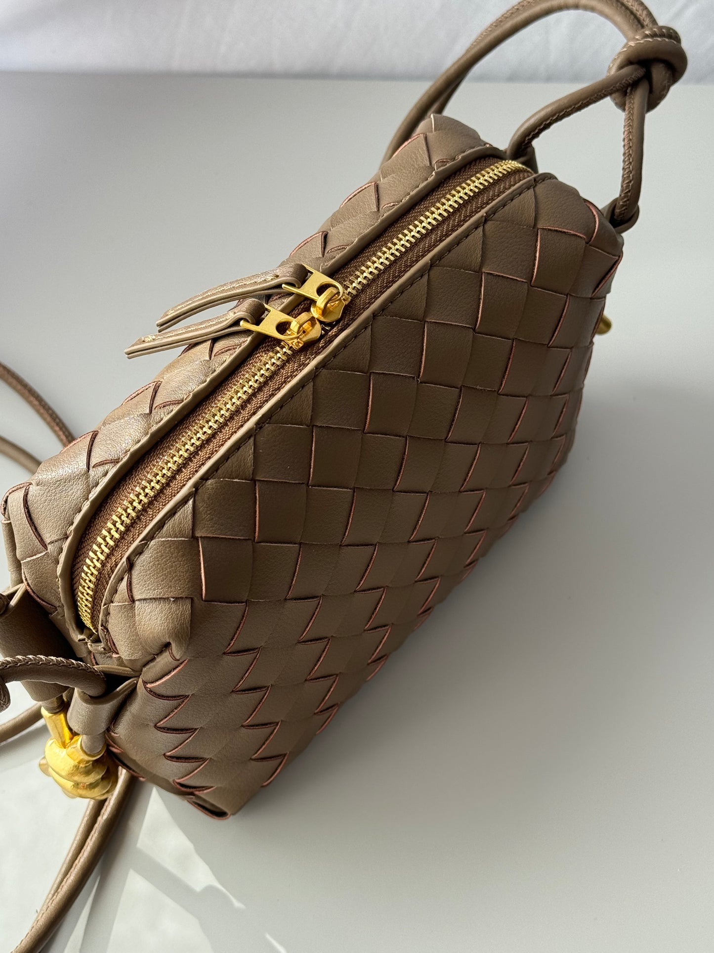 borsa a tracolla intrecciata