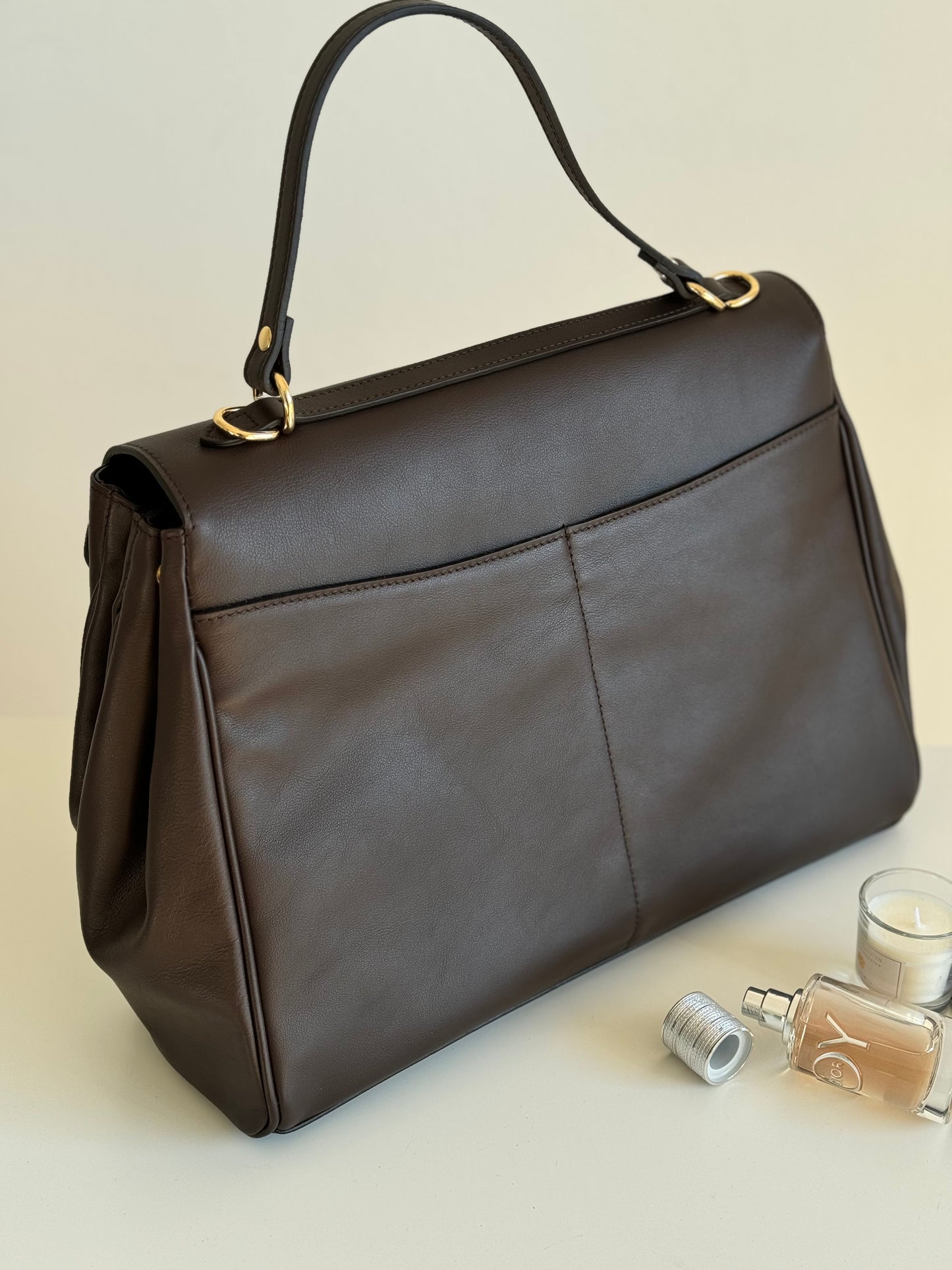 borsa tote in vera pelle
