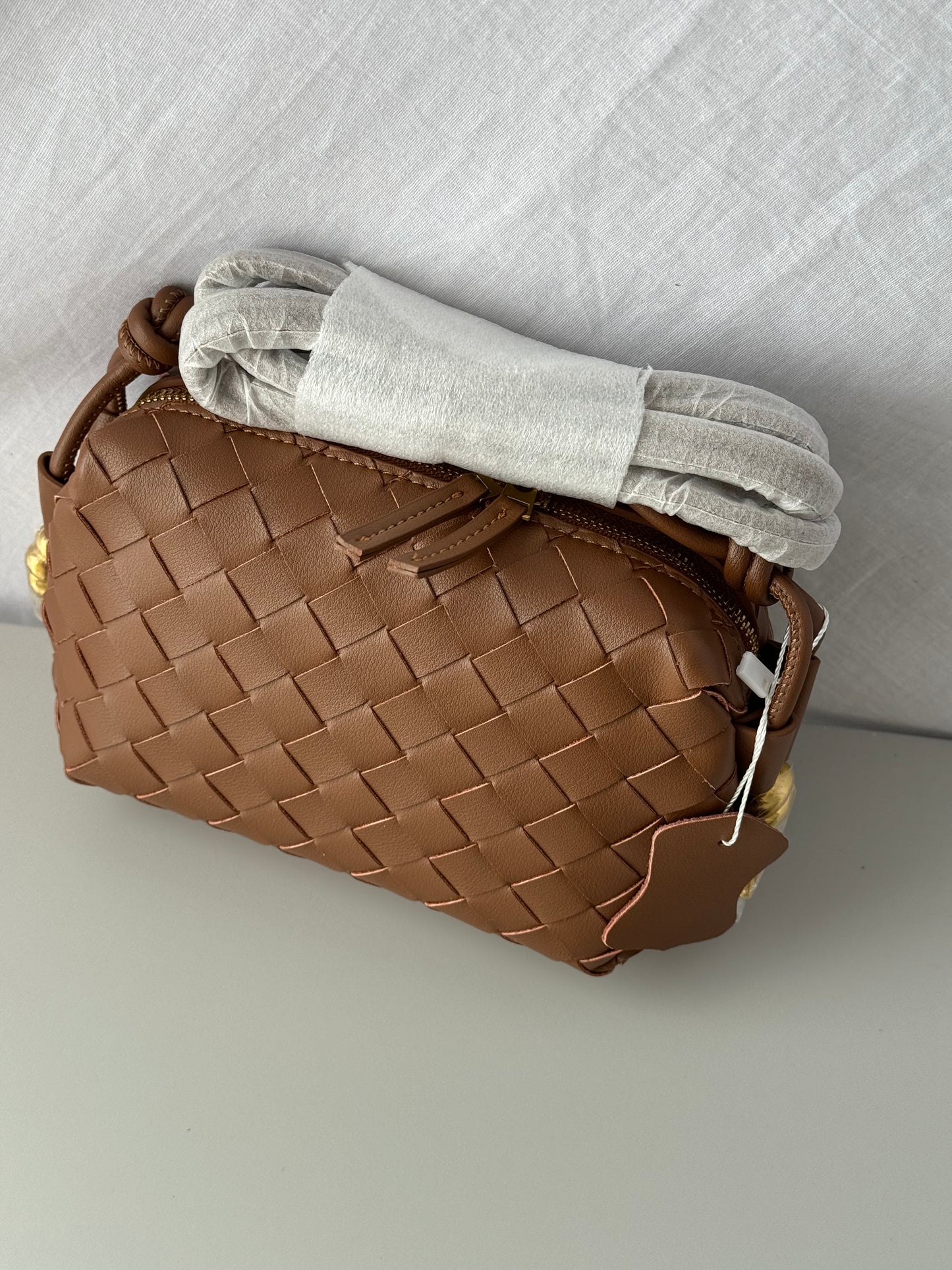 borsa a tracolla intrecciata