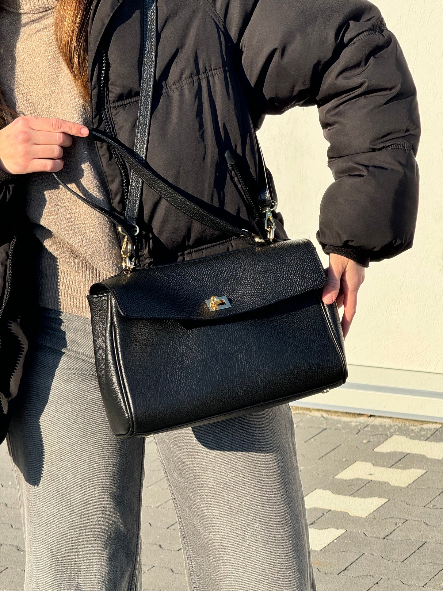 Borsa mini in pelle