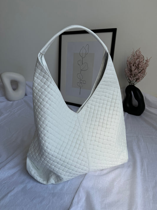 Borsa hobo con pouch in pelle