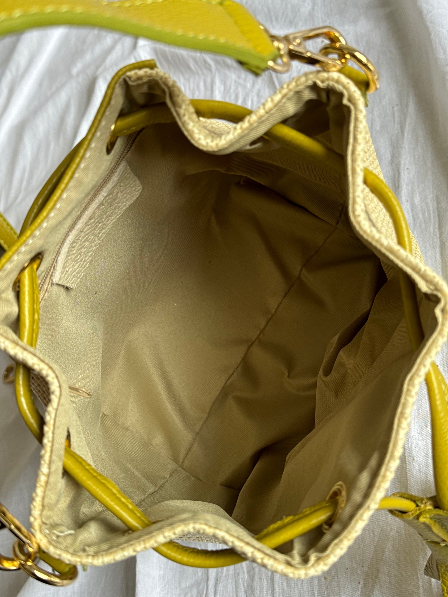 Borsa secchiello in rafia