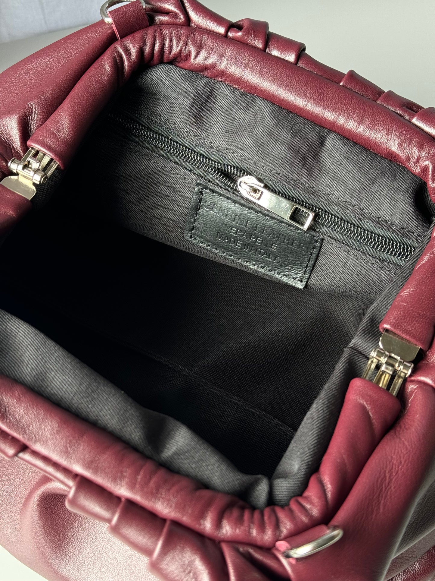 Pouch borsa in pelle