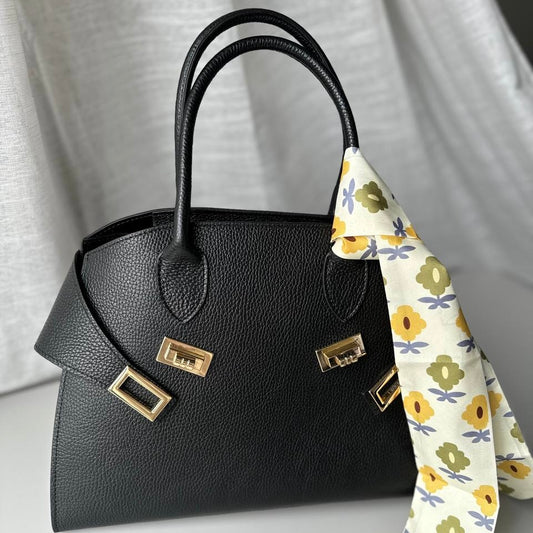 borsa con manico e tracolla