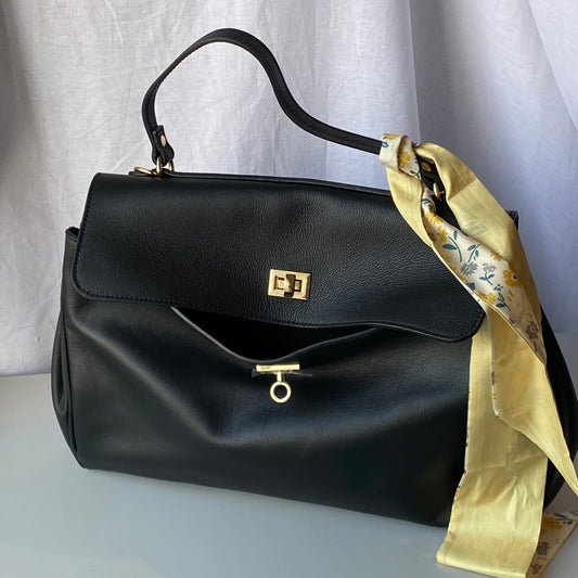 borsa tote in vera pelle