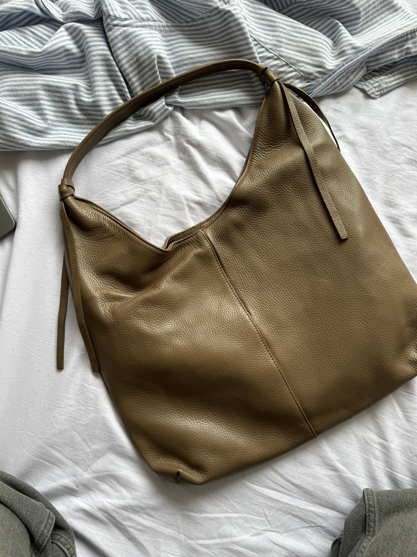 Borsa hobo in pelle