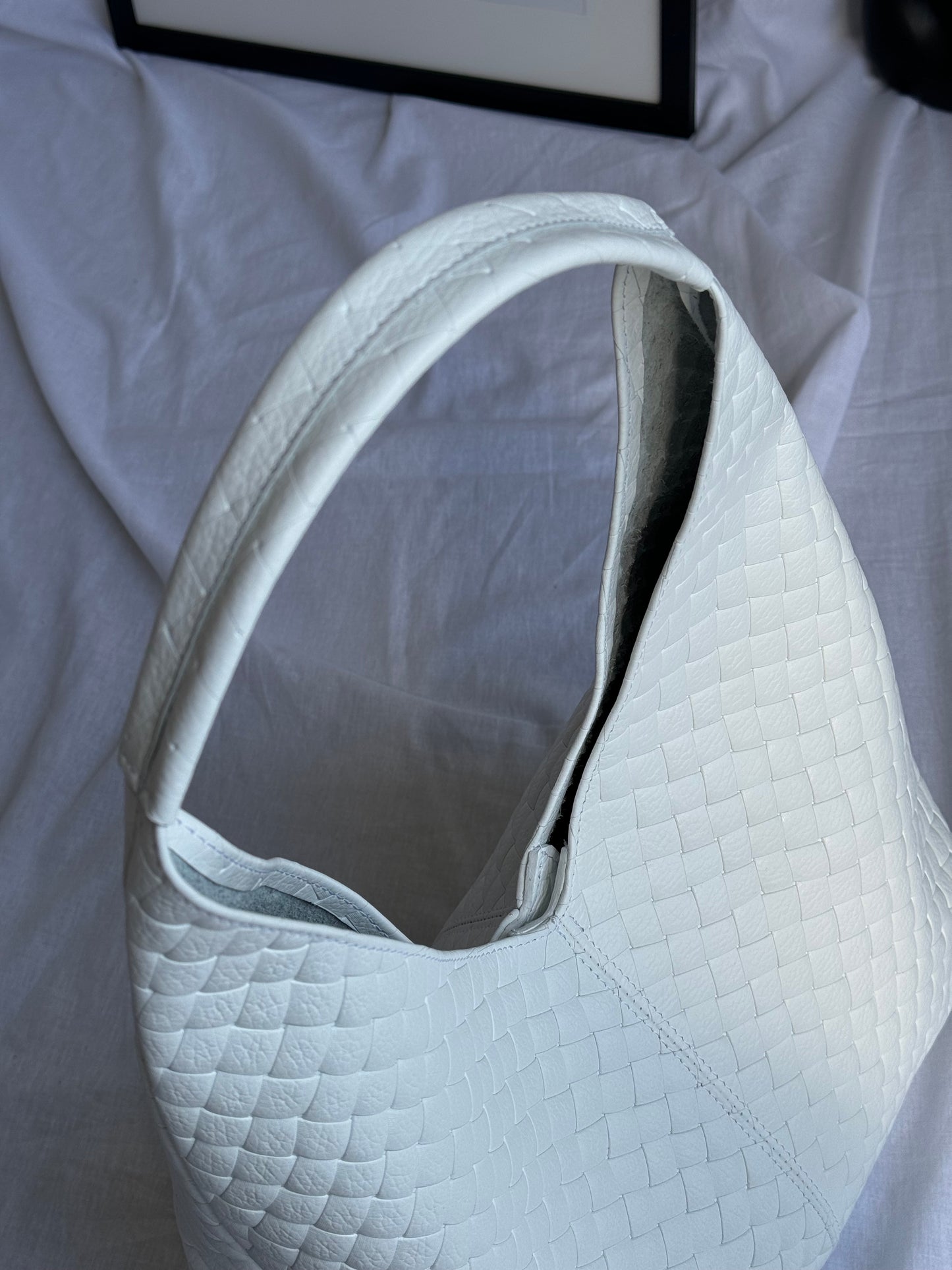 Borsa hobo con pouch in pelle