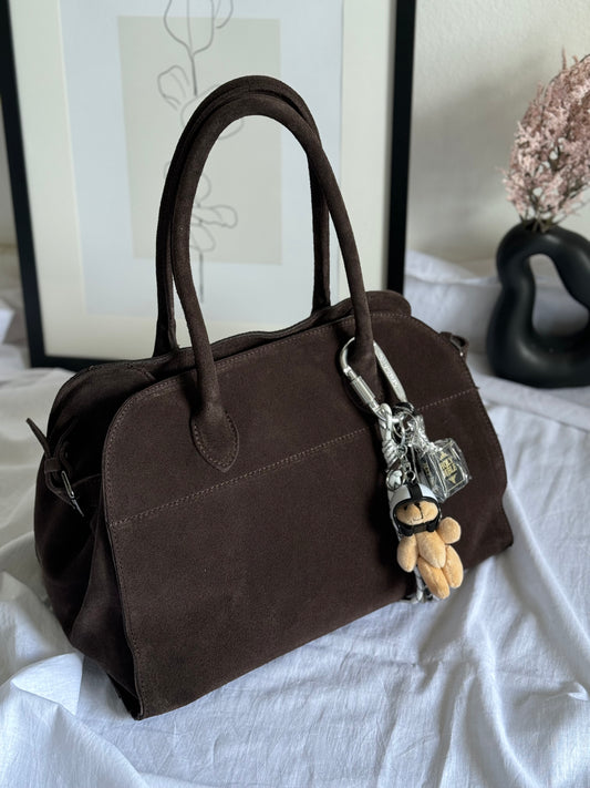 Borsa tote II in pelle scamosciata